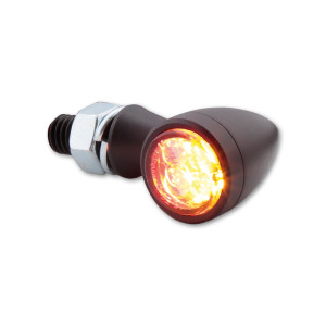 Feu arrière/clignotant LED HIGHSIDER smart Sixteen Bullet 3en1 homologué - verre fumé - la paire