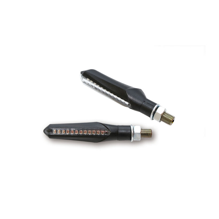 Clignotant séquentiel LED HIGHSIDER smart Run homologué - verre fumé - la paire