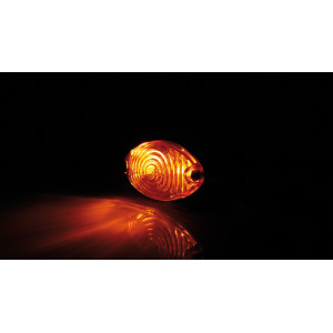 Clignotant  HIGHSIDER smart Cateye Mini homologué - verre orange - la paire