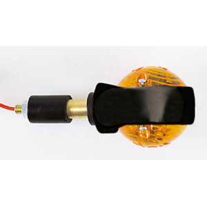 Clignotant de guidon HIGHSIDER smart Ochsenauge homologué - verre orange - la paire