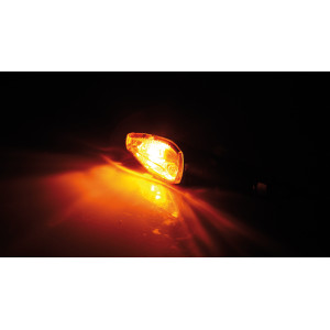 Clignotant  HIGHSIDER smart Peak homologué - verre orange - la paire