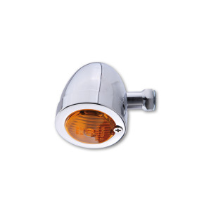 Clignotant  HIGHSIDER smart Bullet Flat homologué - verre orange - l'unité