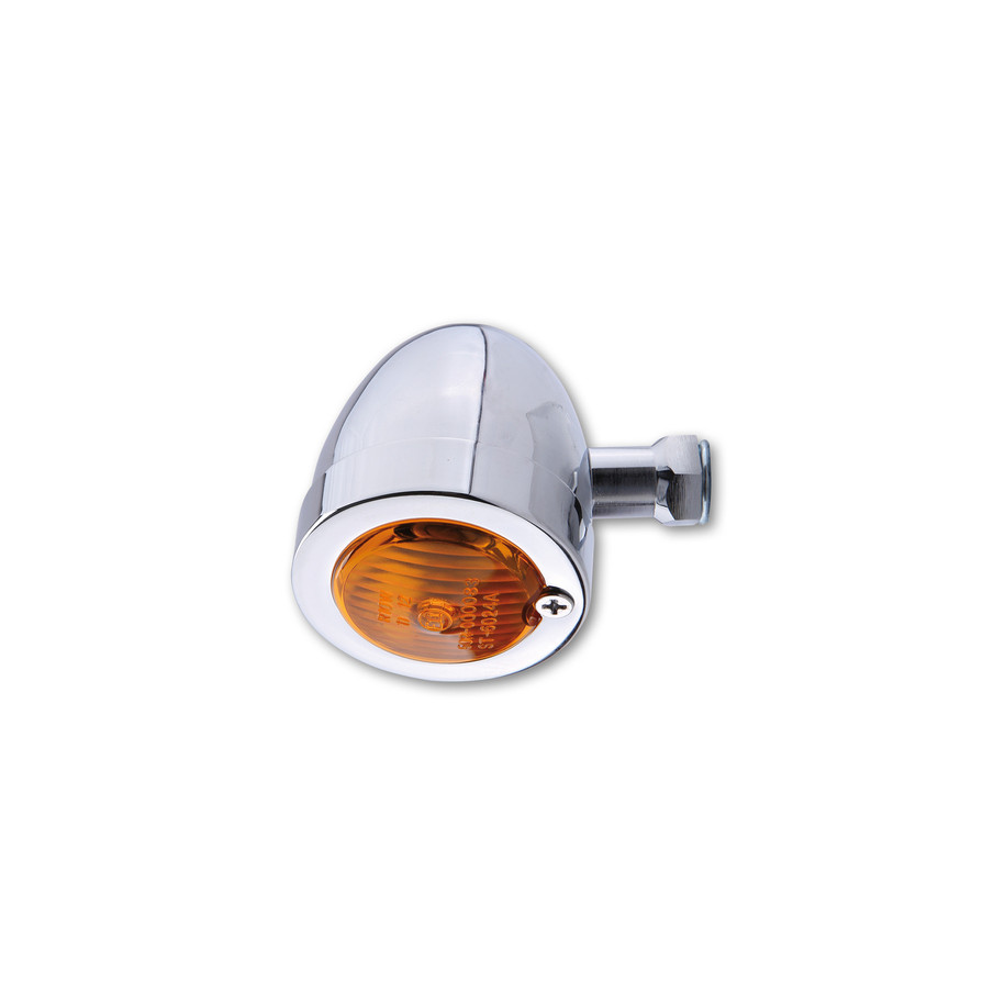 Clignotant  HIGHSIDER smart Bullet Flat homologué - verre orange - l'unité