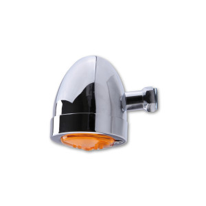 Clignotant  HIGHSIDER smart Bullet Flat homologué - verre orange - l'unité