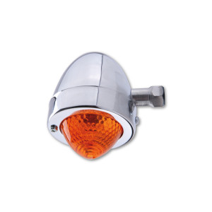 Clignotant  HIGHSIDER smart Bullet Pike homologué - verre orange - l'unité