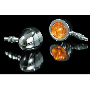 Clignotant  HIGHSIDER smart Bullet Pike homologué - verre orange - l'unité