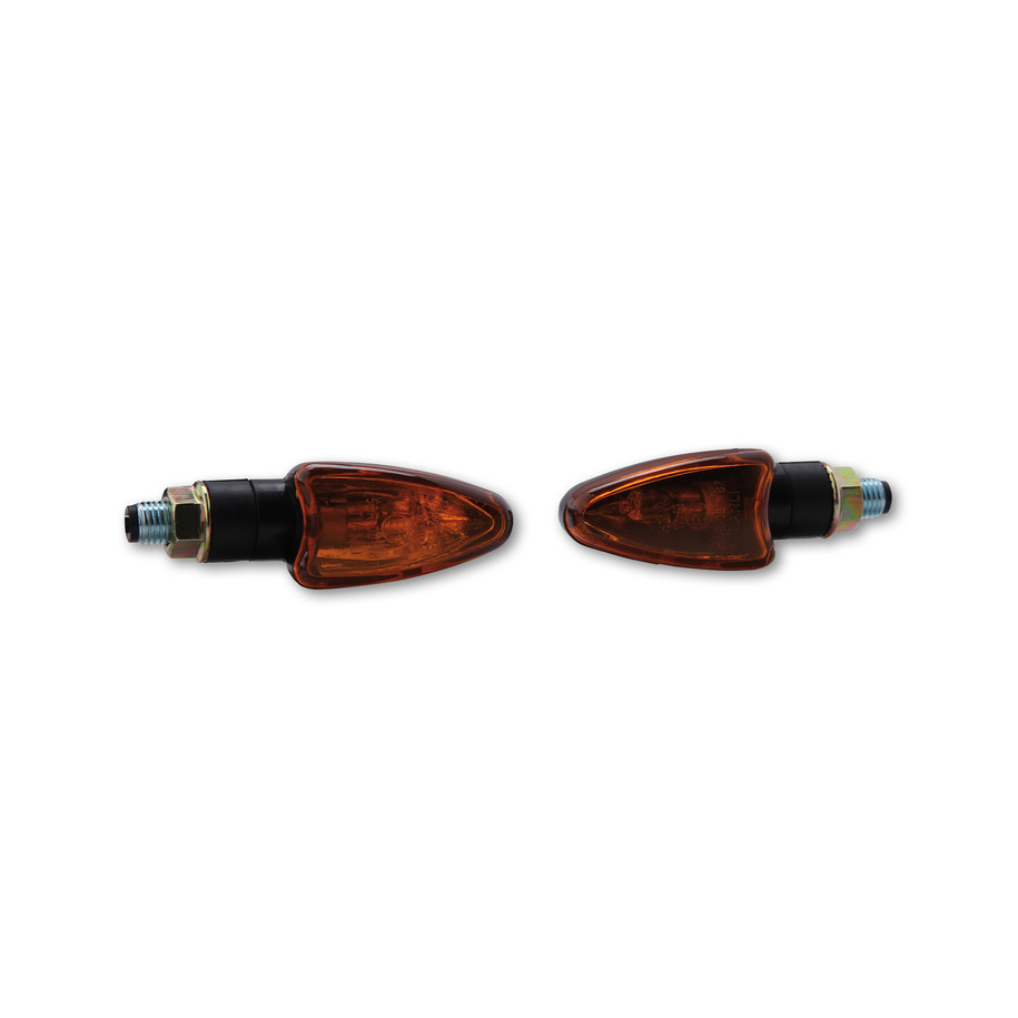 Clignotant  HIGHSIDER smart Arrow Mini homologué - verre orange - la paire