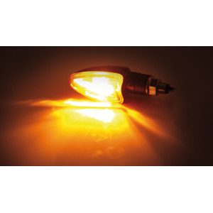 Clignotant  HIGHSIDER smart Arrow Mini homologué - verre orange - la paire