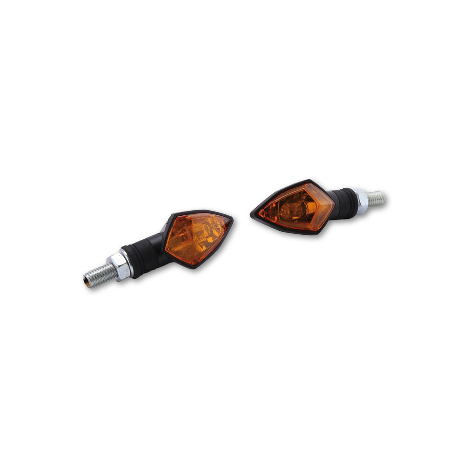 Clignotant  HIGHSIDER smart Rock Mini homologué - verre orange - la paire