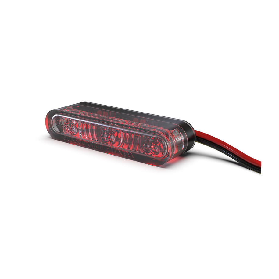 Feu arrière/clignotant LED HIGHSIDER pro Star-MX1 Pro Module 3en1 homologué - verre fumé - la paire