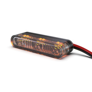 Feu arrière/clignotant LED HIGHSIDER pro Star-MX1 Pro Module 3en1 homologué - verre fumé - la paire