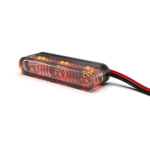 Feu arrière/clignotant LED HIGHSIDER pro Star-MX1 Pro Module 3en1 homologué - verre fumé - la paire