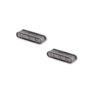 Feu arrière/clignotant LED HIGHSIDER pro Star-MX1 Pro Module 3en1 homologué - verre fumé - la paire