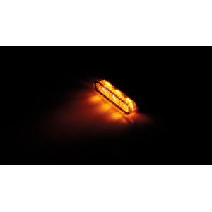 Feu arrière/clignotant LED HIGHSIDER pro Star-MX1 Pro Module 3en1 homologué - verre fumé - la paire