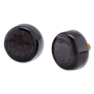 Clignotant LED HIGHSIDER smart Micro Disc homologué - verre fumé - la paire