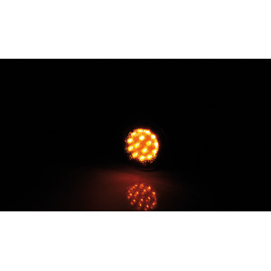 Clignotant LED HIGHSIDER smart Micro Disc homologué - verre fumé - la paire