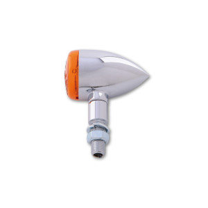 Clignotant  HIGHSIDER smart Bullet Light homologué - verre orange - la paire