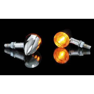 Clignotant  HIGHSIDER smart Bullet Light homologué - verre orange - la paire