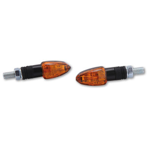 Clignotant  HIGHSIDER smart Lizzard homologué - verre orange - la paire