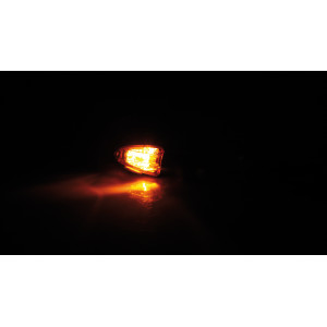 Clignotant  HIGHSIDER smart Lizzard homologué - verre orange - la paire