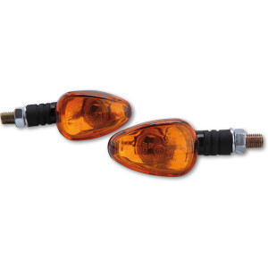 Clignotant  HIGHSIDER smart Little Duke Mini homologué - verre orange - la paire