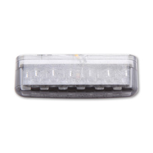 Clignotant LED embout de guidon HIGHSIDER smart Shorty homologué - verre fumé - la paire