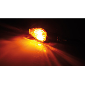 Clignotant  HIGHSIDER smart Peak homologué - verre orange - la paire