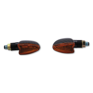 Clignotant  HIGHSIDER smart Arrow Mini homologué - verre orange - la paire
