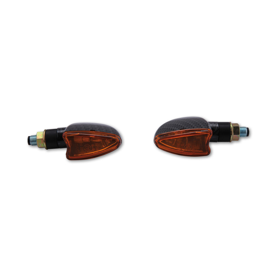 Clignotant  HIGHSIDER smart Arrow Mini homologué - verre orange - la paire