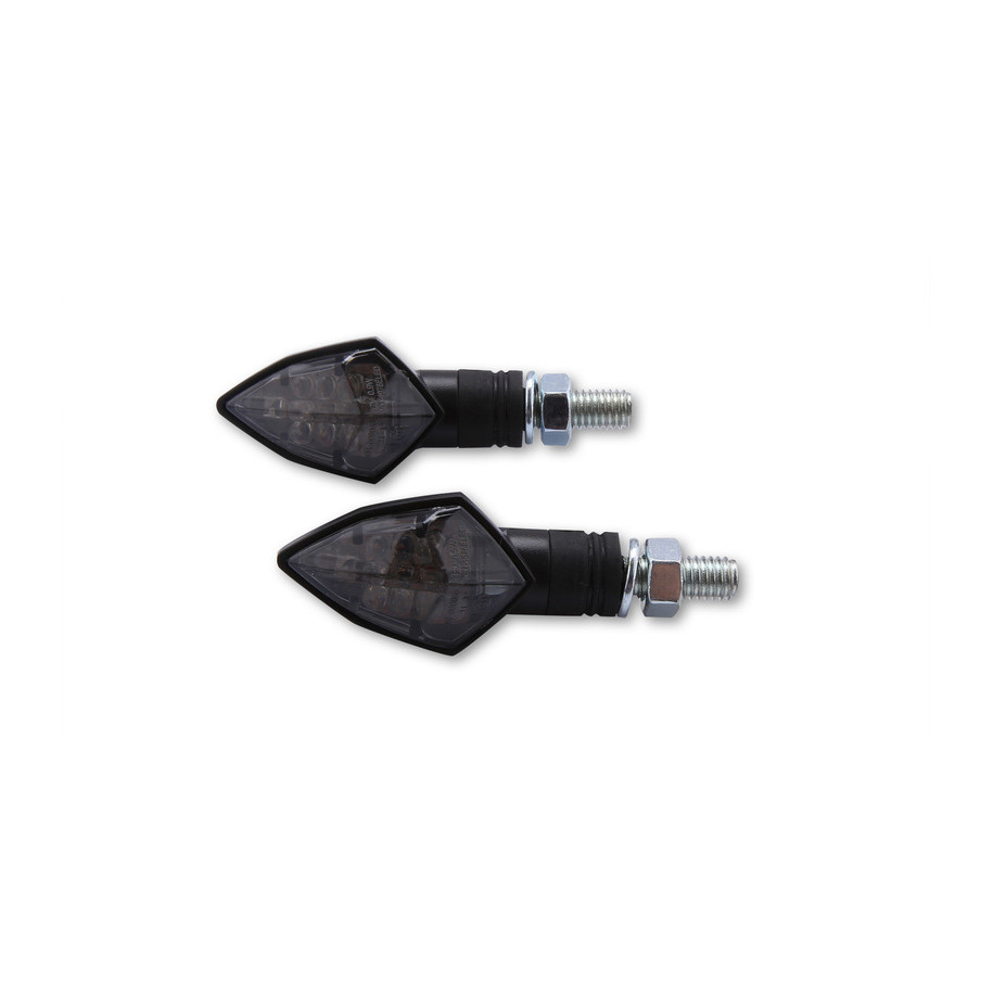 Clignotant LED HIGHSIDER smart Rock homologué - verre fumé - la paire