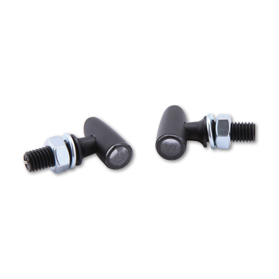 Feu arrière/clignotant LED HIGHSIDER pro Proton One 3en1 homologué - verre fumé - la paire
