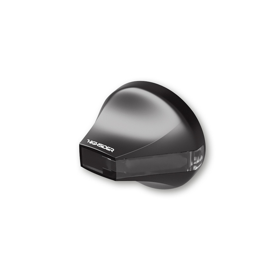 Clignotant LED embout de guidon HIGHSIDER pro Flight homologué - verre fumé - la paire