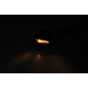 Clignotant LED embout de guidon HIGHSIDER pro Flight homologué - verre fumé - la paire