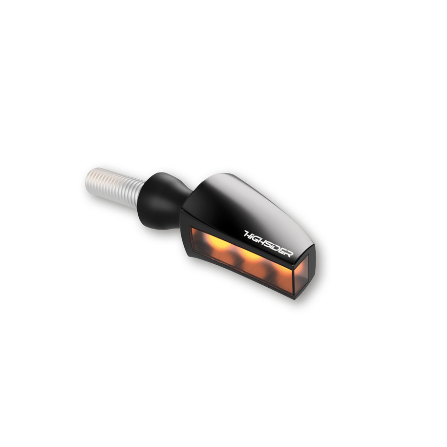 Clignotant LED HIGHSIDER pro Flight homologué - verre fumé - la paire