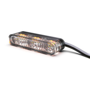 Clignotant/feu de position LED HIGHSIDER pro Star-MX1 Pro Module 2en1 homologué - verre fumé - la paire