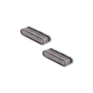 Clignotant/feu de position LED HIGHSIDER pro Star-MX1 Pro Module 2en1 homologué - verre fumé - la paire
