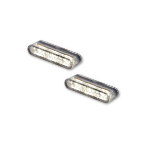 Clignotant/feu de position LED HIGHSIDER pro Star-MX1 Pro Module 2en1 homologué - verre fumé - la paire