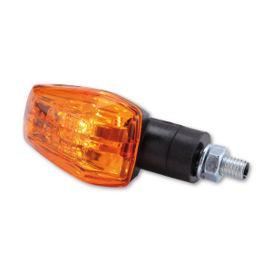 HIGHSIDER smart IMOLA 1 Mini Indicator, Black, Yellow Lens, E-Approved, Short Arm, (Pair)