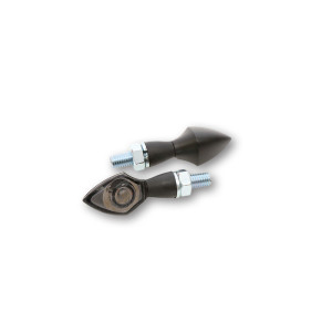 Clignotants LED HIGHSIDER pro - Pen Head - noir/fumé - homologué E - la paire