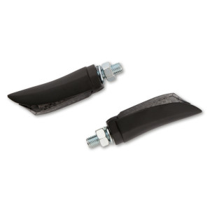 Feux arrière/clignotants LED HIGHSIDER pro - Arc - noir/fumé - homologué E - la paire
