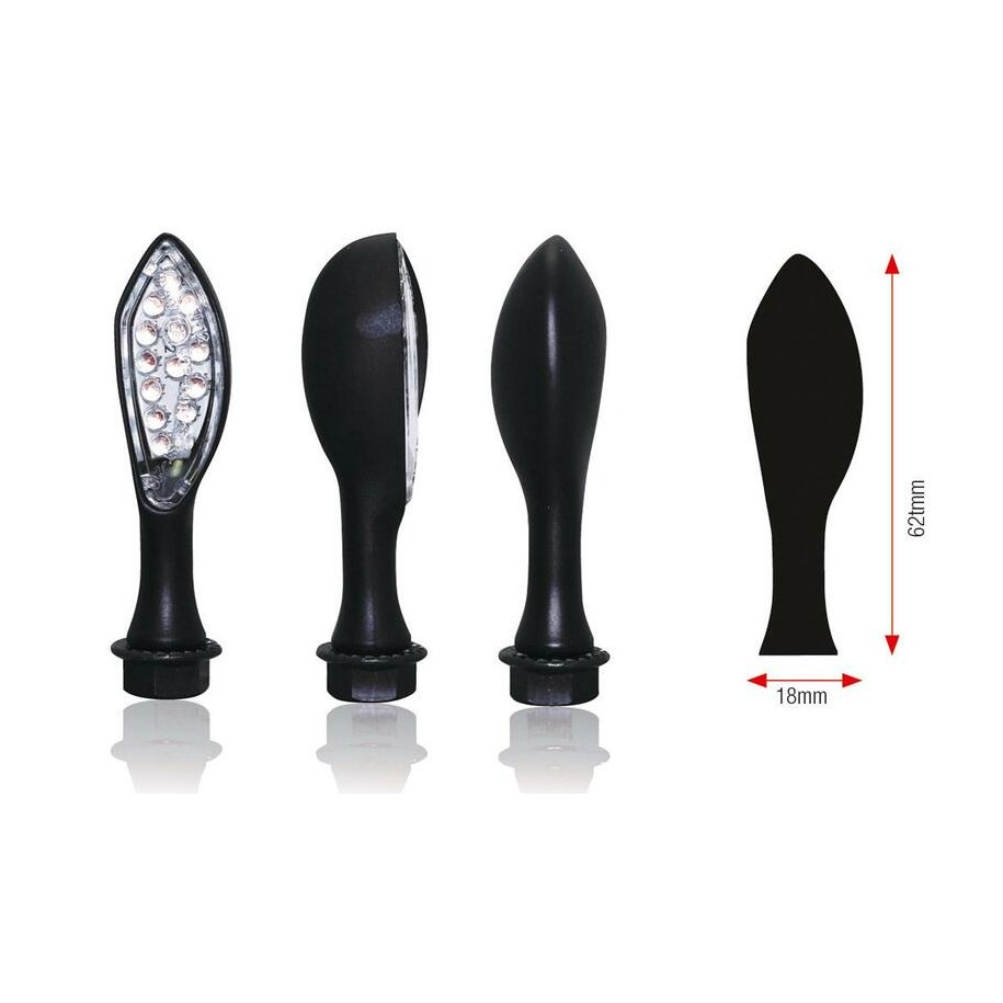 Clignotants BIHR Caps LED noir universel