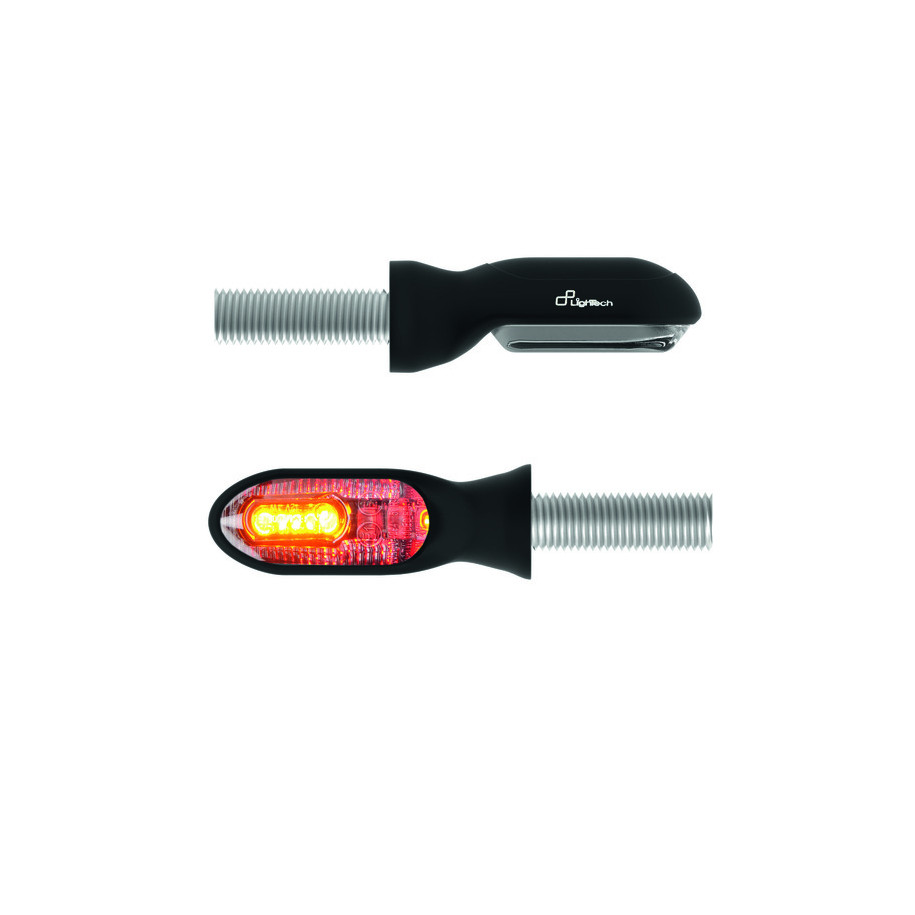 Clignotants LIGHTECH Led plastique ABS noir petite taille