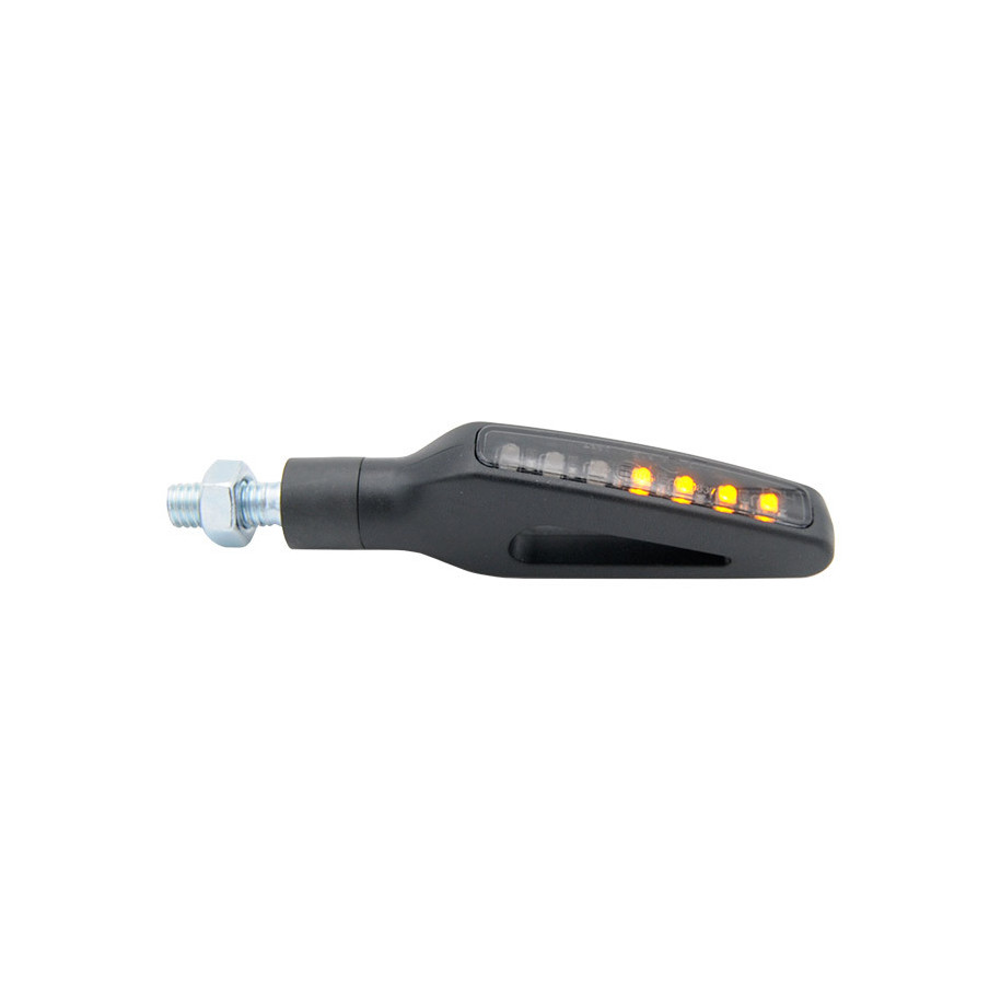 Clignotants LIGHTECH Led plastique ABS noir séquentiel