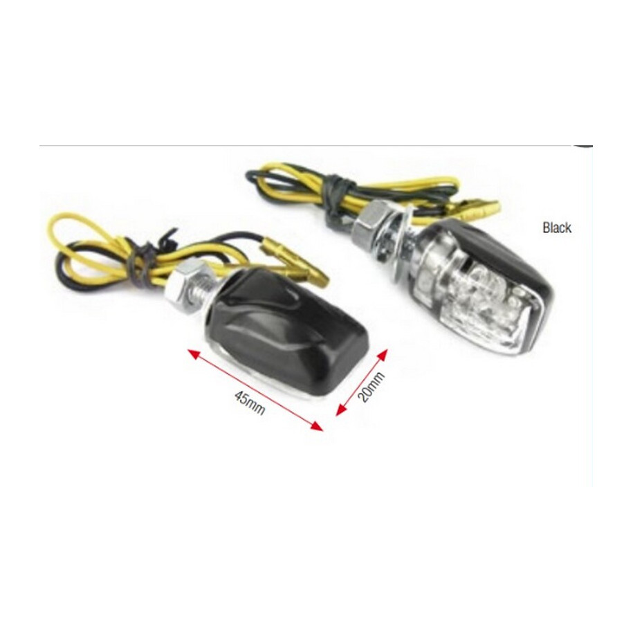 Clignotants BIHR Shell LED noir universels