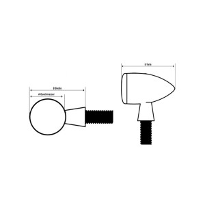 Clignotant LED HIGHSIDER smart Module 1 Pro homologué - verre fumé - la paire