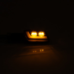 Clignotant/feu de position LED HIGHSIDER smart Formula-TS 2en1 homologué - verre fumé - la paire