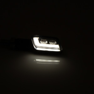 Clignotant/feu de position LED HIGHSIDER smart Formula-TS 2en1 homologué - verre fumé - la paire