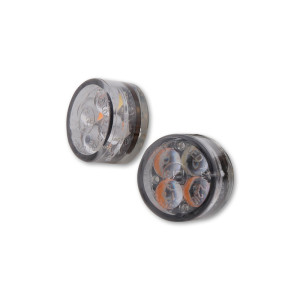 Clignotant/feu de position LED HIGHSIDER smart Module Sixteen 2en1 homologué - verre fumé - la paire