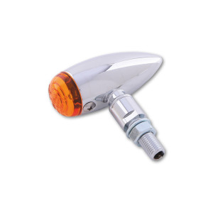 Clignotant  HIGHSIDER smart Micro-Bullet homologué - verre orange - la paire