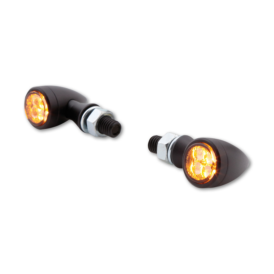 Clignotant LED HIGHSIDER smart Sixteen Bullet homologué - verre fumé - la paire